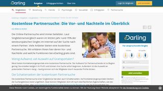 
                            5. Partnersuche kostenlos − Testen Sie die Vorteile | eDarling