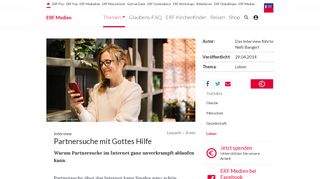 
                            5. Partnersuche mit Gottes Hilfe - ERF.de