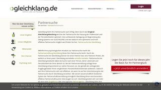 
                            6. Partnersuche | Partnersuche auf gleichklang.de