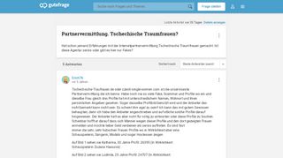 
                            11. Partnervermittlung. Tschechische Traumfrauen? (Tschechien) - Gutefrage