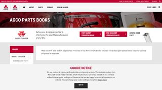 
                            8. Parts Books - AGCO Parts and Service