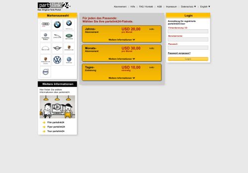 
                            3. partslink24 - Registrierung