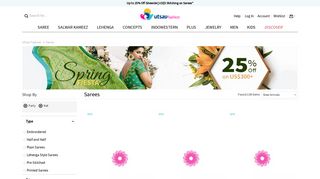 
                            9. Party Net Sarees: Buy Latest Designs Online | Utsav Fashion