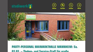 
                            11. PARTY-PERSONAL MAIMARKTHALLE MANNHEIM: Sa. 03.03 ...