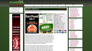 
                            10. Party Poker - PartyPoker.com $500 Welcome Bonus - Play Poker