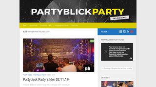 
                            2. Partyblick Party – PARTYBLICK PARTY – Das Original ist zurück