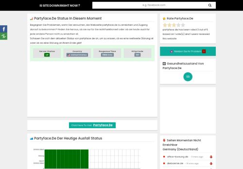 
                            7. Partyface.de funktioniert nicht. Aktuelle Probleme und Fehler – Status ...