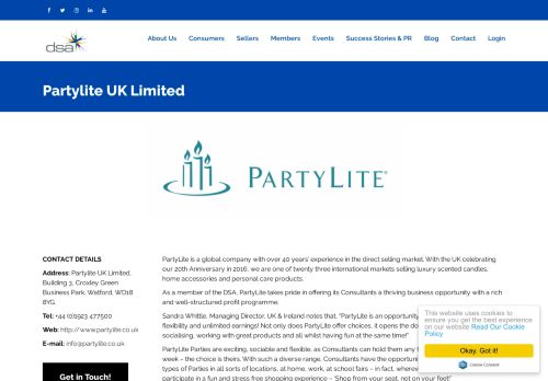 
                            6. Partylite UK Limited – DSA UK