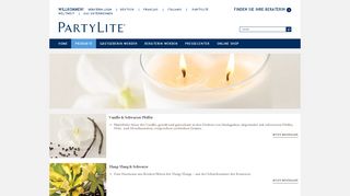 
                            12. PartyLite | Unsere Produkte | Scent Overview | Brighter World