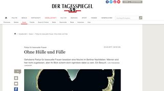 
                            2. Partys für bisexuelle Frauen: Ohne Hülle und Fülle - Queer ...