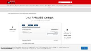 
                            13. PARWISE kündigen - so schnell geht's | FOCUS.de - die Kündigung