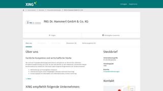 
                            11. PAS Dr. Hammerl GmbH & Co. KG als Arbeitgeber | XING Unternehmen