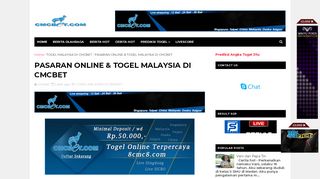 
                            13. PASARAN ONLINE & TOGEL MALAYSIA DI CMCBET - CMCBET