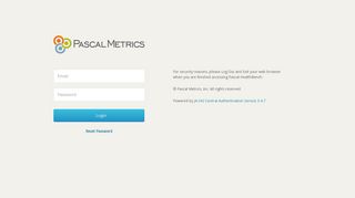 
                            12. Pascal Metrics' Central Authentication Service