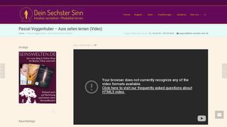 
                            5. Pascal Voggenhuber – Aura sehen lernen (Video) – Dein Sechster Sinn