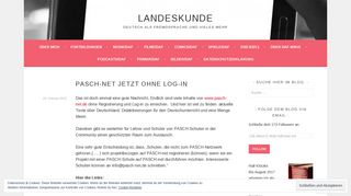 
                            12. PASCH-net jetzt ohne Log-in – landeskunde