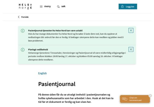 
                            9. Pasientjournal - helsenorge.no