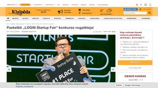 
                            10. Paskelbti „LOGIN Startup Fair“ konkurso nugalėtojai | kl.lt
