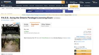 
                            12. P.A.S.S.: Acing the Ontario Paralegal-Licensing Exam: Charles ...