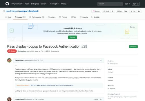 
                            4. Pass display=popup to Facebook Authentication · Issue #29 ... - GitHub