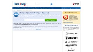 
                            3. Pass4sure - Retrieve Forgotten Password