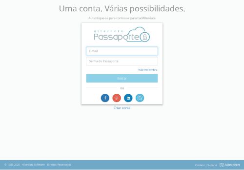 
                            3. Passaporte | Autenticação - EAD - Alterdata - Alterdata Software