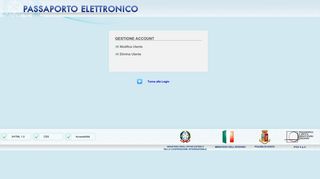 
                            4. Passaporto Elettronico (showAccountOption)