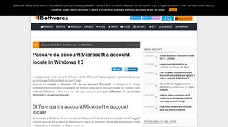 
                            6. Passare da account Microsoft a account locale in Windows 10 ...