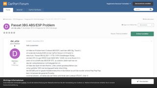 
                            2. Passat 3BG ABS/ESP Problem - Diagnose für VAG-Fahrzeuge - CarPort ...