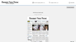 
                            2. Passauer Neue Presse - ePaper - Login - Passau