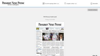 
                            10. Passauer Neue Presse - ePaper - Login