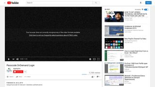 
                            1. Passcode OnDemand Login - YouTube