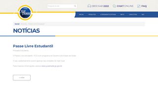 
                            4. Passe Livre Estudantil - Sitpass