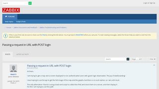 
                            3. Passing a request in URL with POST login - ZABBIX Forums