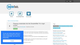 
                            2. Passing credentials into the SmarterMail 16.x login screen