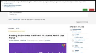 
                            7. Passing filter values via the url to Joomla Admin List Views - Techjoomla