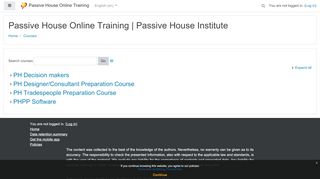 
                            4. Passive House Online Training: Course categories