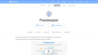 
                            3. Passkeeper - Password Keeper | Maxthon 5 Cloud Browser New ...