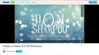 
                            9. Passo a Passo D.O.M Shampoo on Vimeo