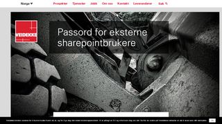 
                            3. Passord for eksterne sharepointbrukere - Veidekke i Norge