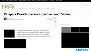 
                            3. Passpack Provides Secure Login/Password Sharing - Lifehacker