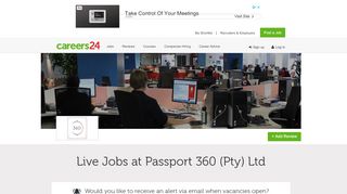 
                            9. Passport 360 (Pty) Ltd Jobs and Vacancies - Careers24