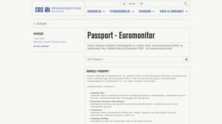 
                            5. Passport (Global Market Information Database, GMID) | CBS ...