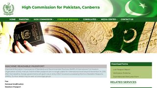 
                            10. PASSPORT – High Commission for Pakistan, Canberra