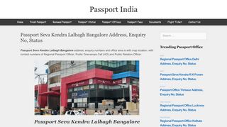 
                            12. Passport Seva Kendra Lalbagh Bangalore Address, Enquiry No ...