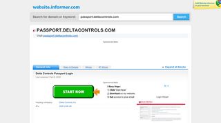 
                            7. passport.deltacontrols.com at WI. Delta Controls Passport Login