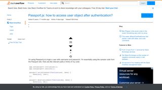 
                            8. Passport.js: how to access user object after authentication ...