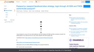 
                            7. Passport.js: passport-facebook-token strategy, login through JS ...