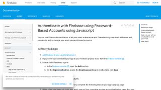 
                            4. Password Authentication - Firebase - Google