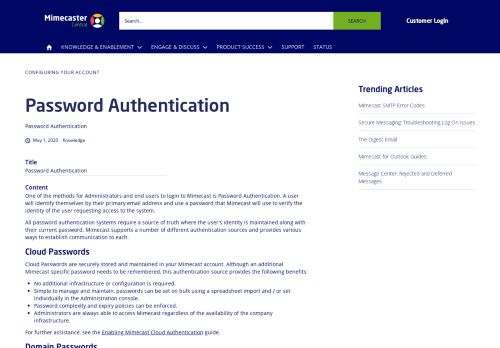 
                            3. Password Authentication | Mimecaster Central